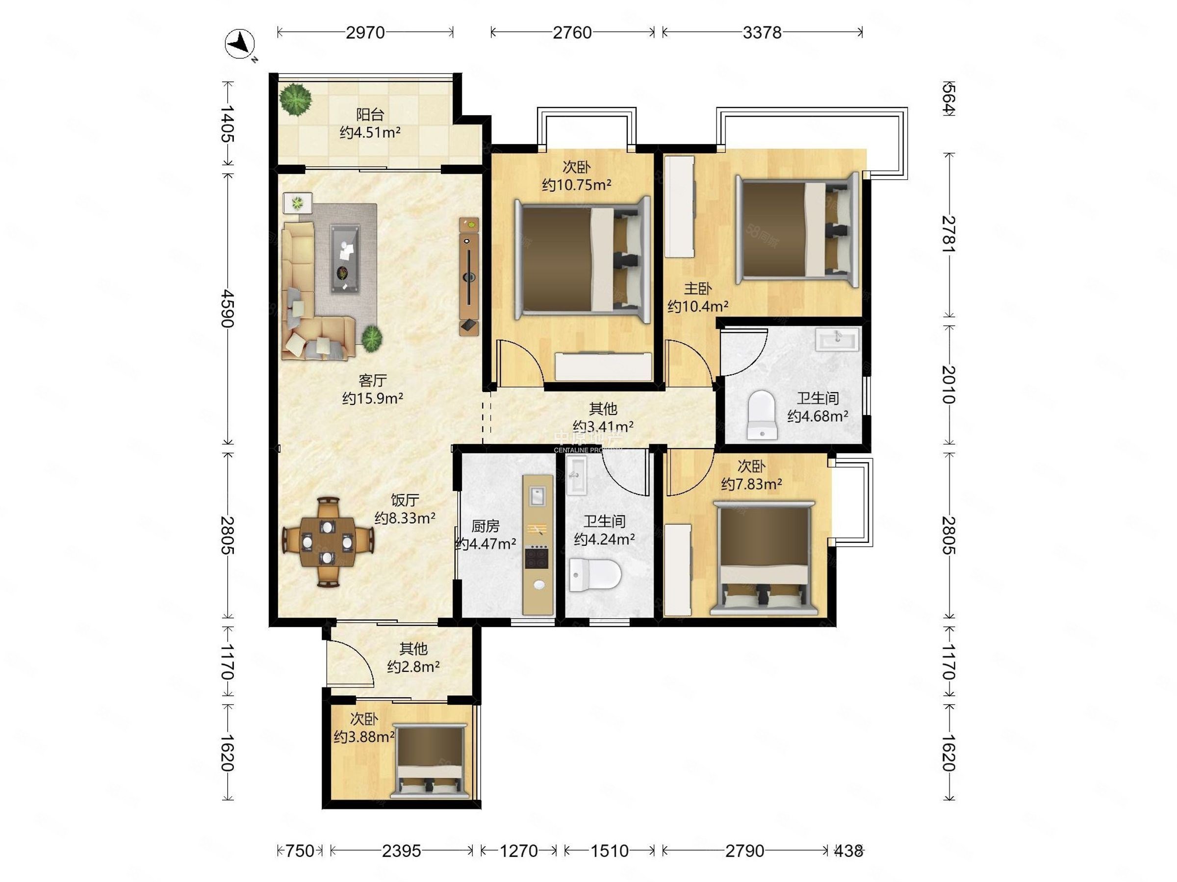 华润天合尚居楼层适中安静舒适视角开阔景观别致