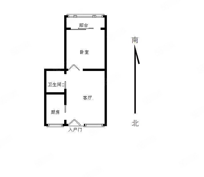 三毛家属院1室1厅1卫50㎡南北28万