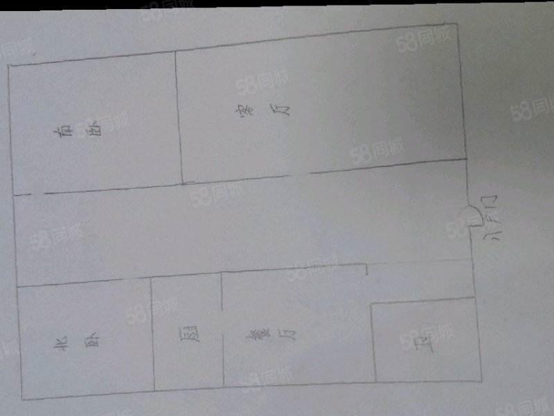 油二小区2室2厅1卫74.22㎡南北16万