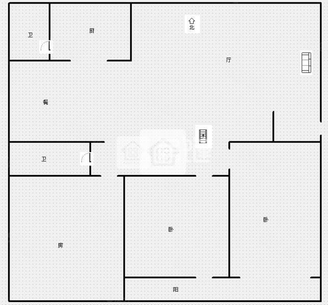 阳光佳园3室2厅2卫129.25㎡南北79.8万