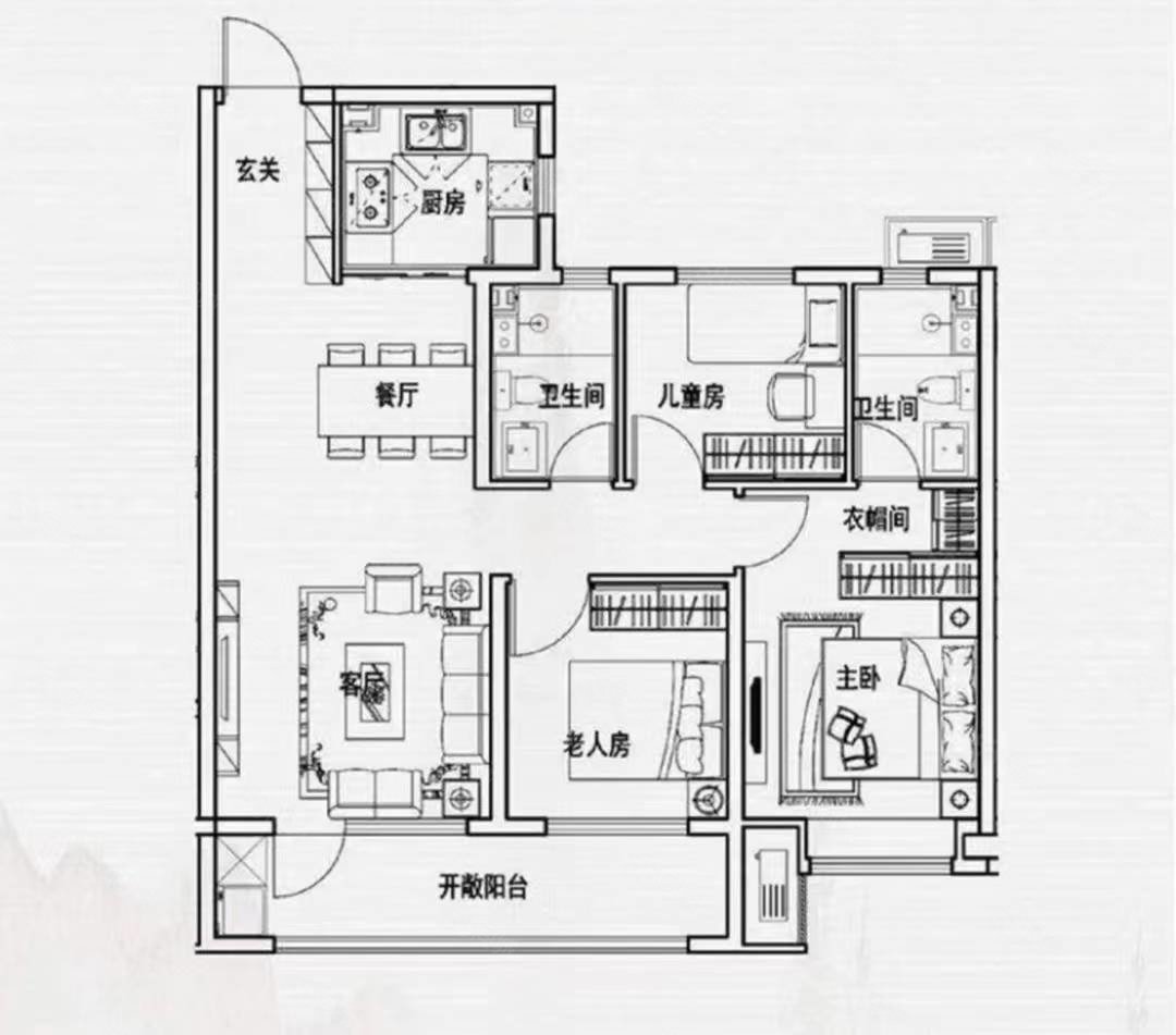 金贤源3室2厅1卫133㎡南66万