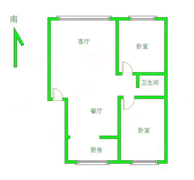 依林佳苑A区2室2厅1卫94㎡南北59万