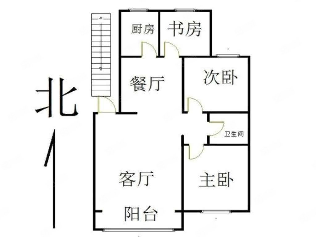 兴水园3室1厅1卫82㎡南北55万