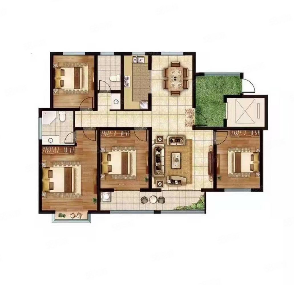 安泰华府3室2厅2卫146㎡南北178万