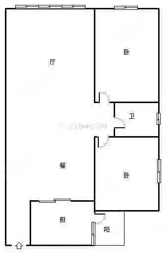 和丰家园2室2厅1卫81.23㎡南北51万