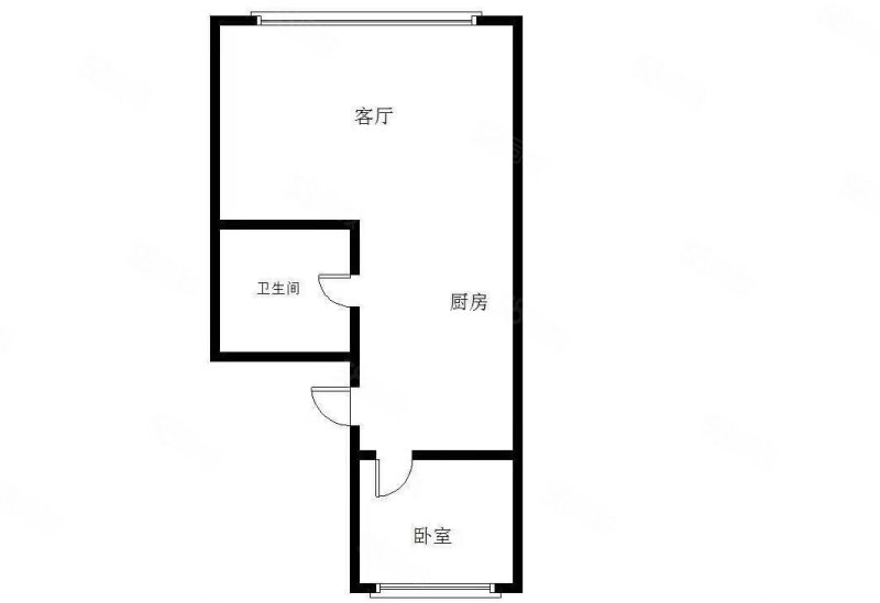 双阳小区1室1厅1卫61㎡南北32万