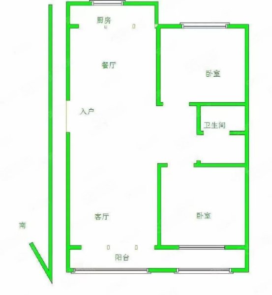 颐鑫居2室1厅1卫96.98㎡南北43万