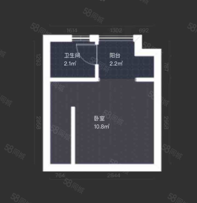 水榭花都1室1厅1卫22㎡南20万