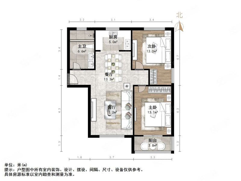 福景佳苑(1期)2室1厅1卫92㎡南140万