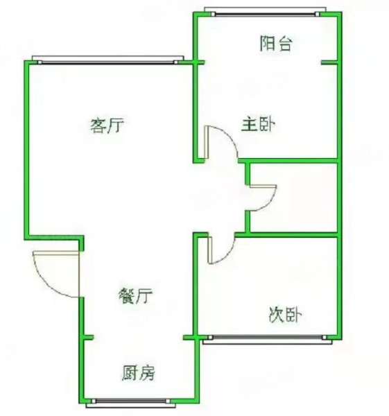 五路口新居2室2厅1卫80㎡南北18万