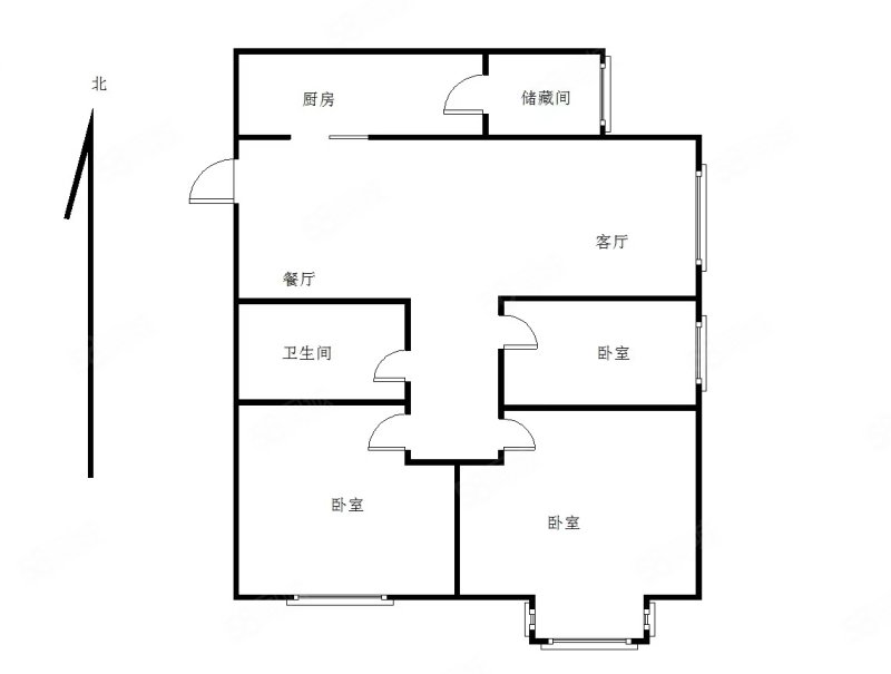 翡翠滨江3室2厅1卫110㎡东南84.6万