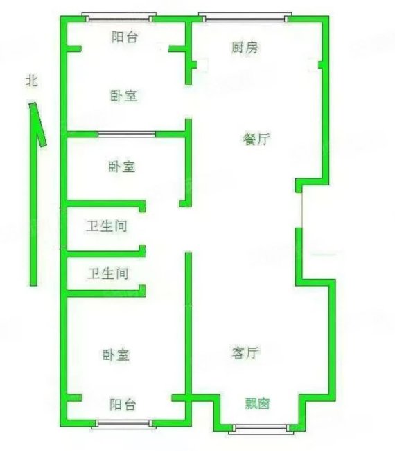 阳光盛景3室2厅2卫119㎡南北79.8万