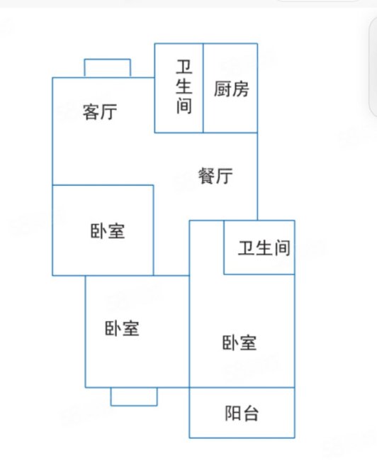 永业嘉苑3室2厅1卫102.25㎡南北35万