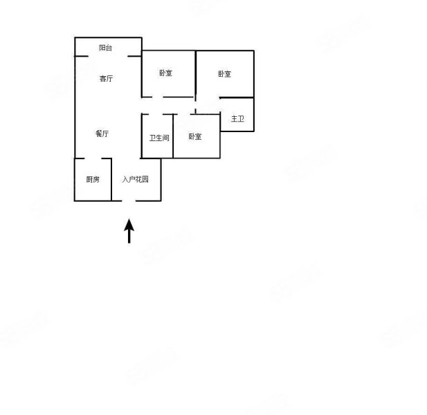 奥利华园3室2厅2卫105㎡南北53万