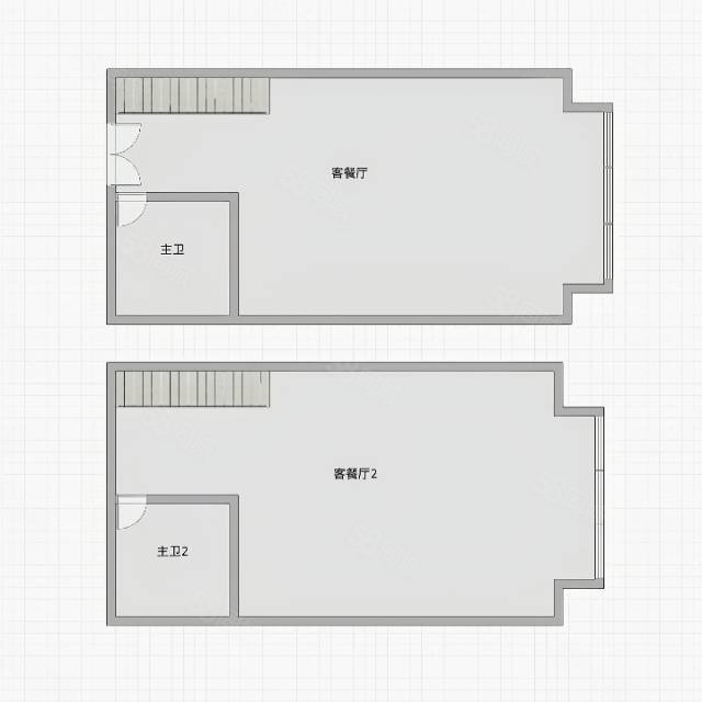 星光耀广场(商住楼)3室2厅2卫59.15㎡南北51.6万