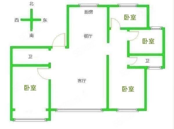 招贤桃源居4室2厅2卫189㎡南北180万