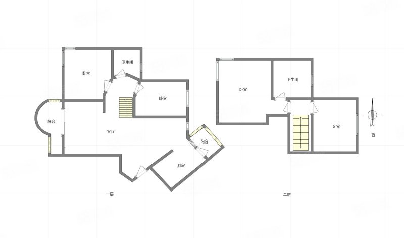 江山多娇4室2厅2卫157㎡南北160万