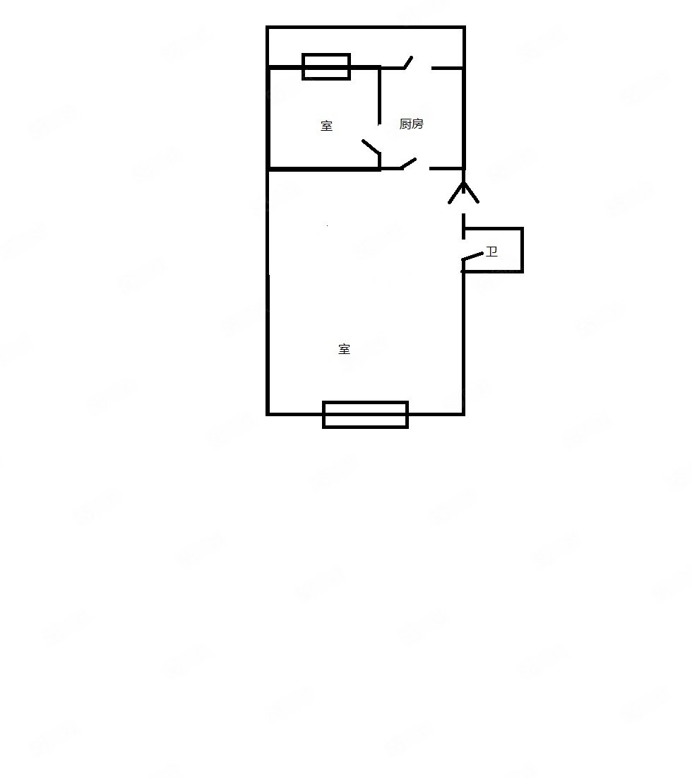 建筑街小区(建筑街90号-100号(双号))2室1厅1卫53㎡南北49.8万