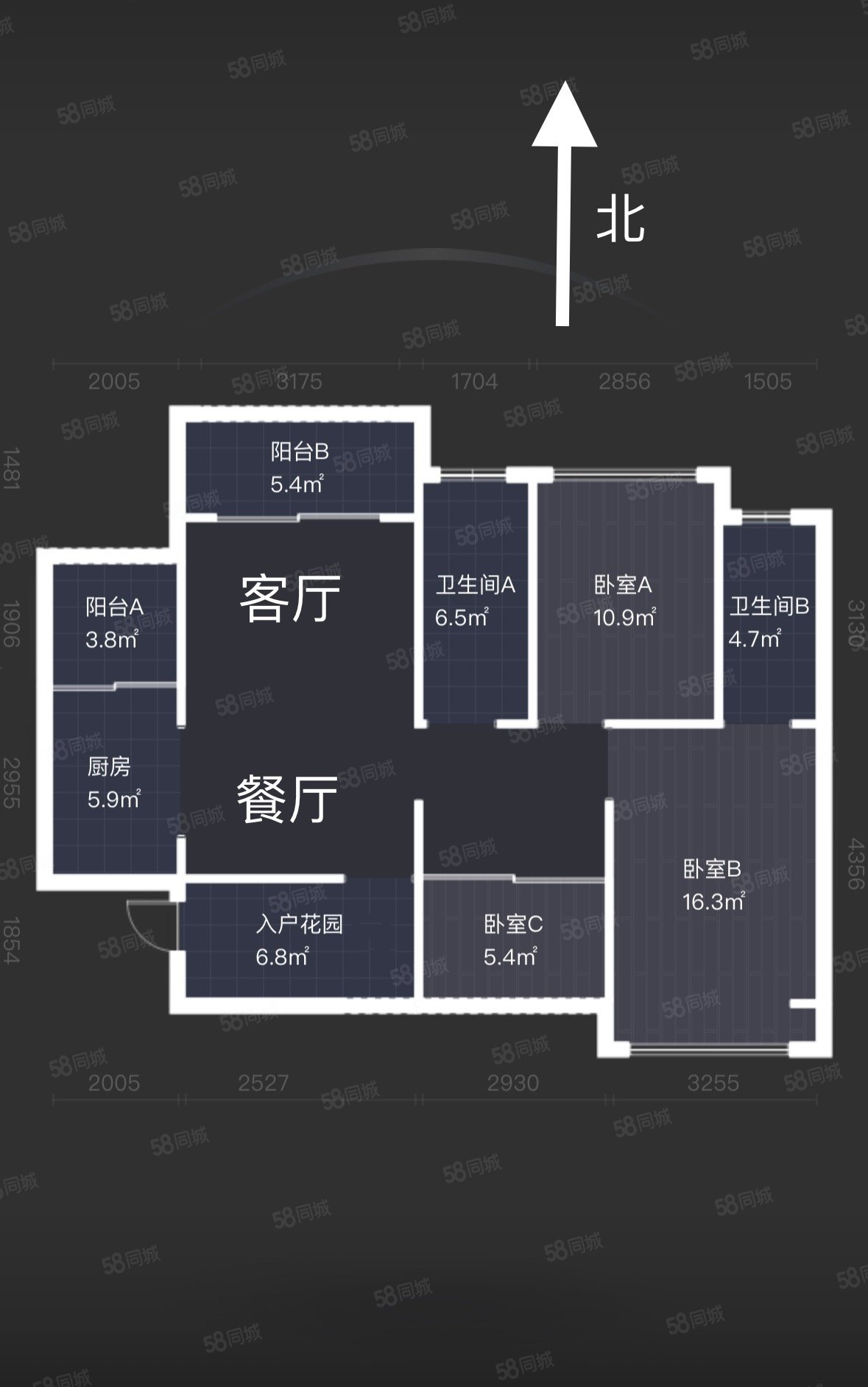 汇乔金色名都3室2厅2卫96.86㎡南85万