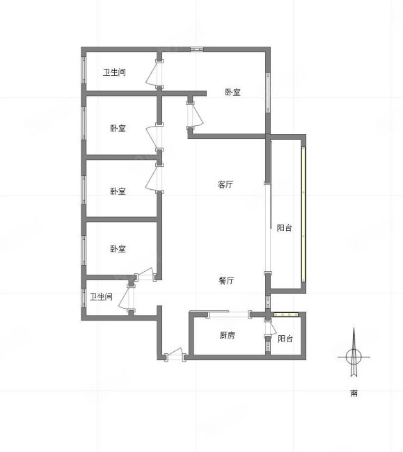 万科观承承澜4室2厅2卫127.03㎡南北123万