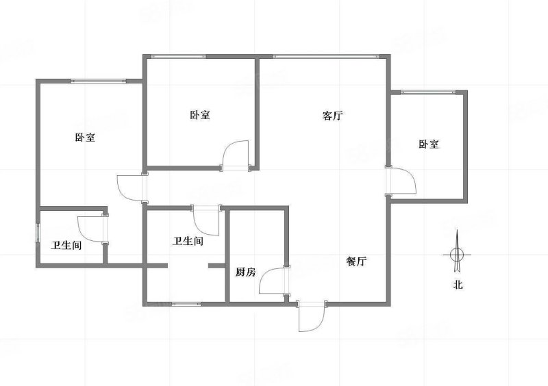 上城奥邻3室2厅2卫106㎡南北128万