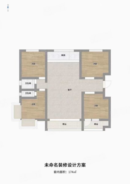 保利海德佳园和园(C区1-20号楼)4室2厅2卫170㎡南北195万