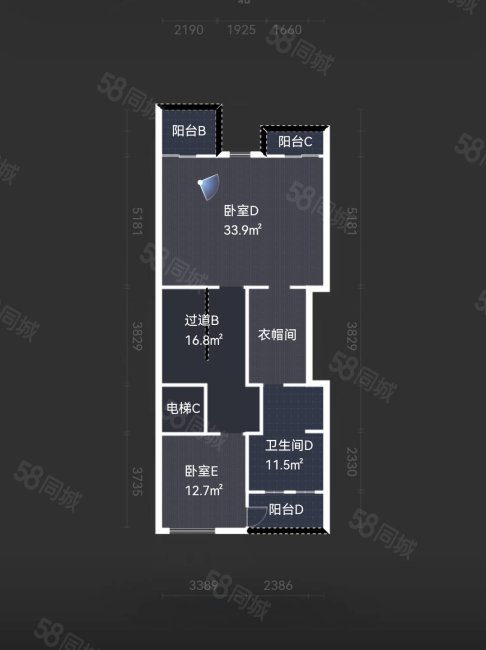 恒大云玺(北区)5室2厅3卫285.7㎡南北500万