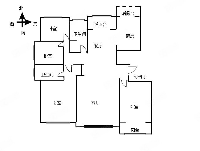 中冶潍坊公馆4室2厅2卫191㎡南北155万