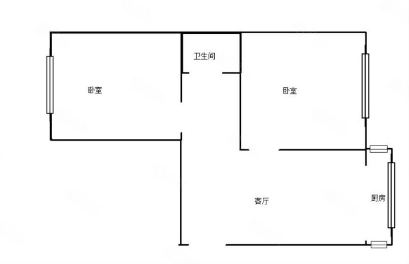 经纬街小区(经纬街290号-316号(双号),经纬十一道街7号,9号,15号,经纬十二道街10号)2室1厅1卫65㎡南北54万