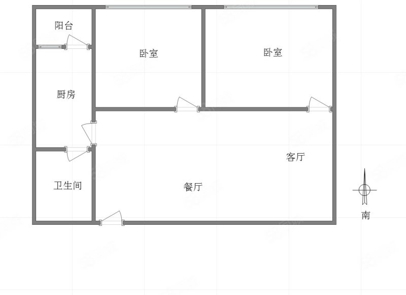 鲁能星城十三街区2室2厅1卫64.8㎡南65万