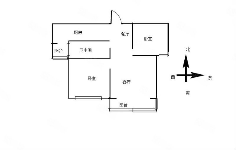 祥龙佳苑2室2厅1卫83㎡南42.5万