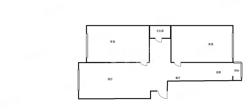 宜居家园(B区)2室1厅1卫124.57㎡东西105万