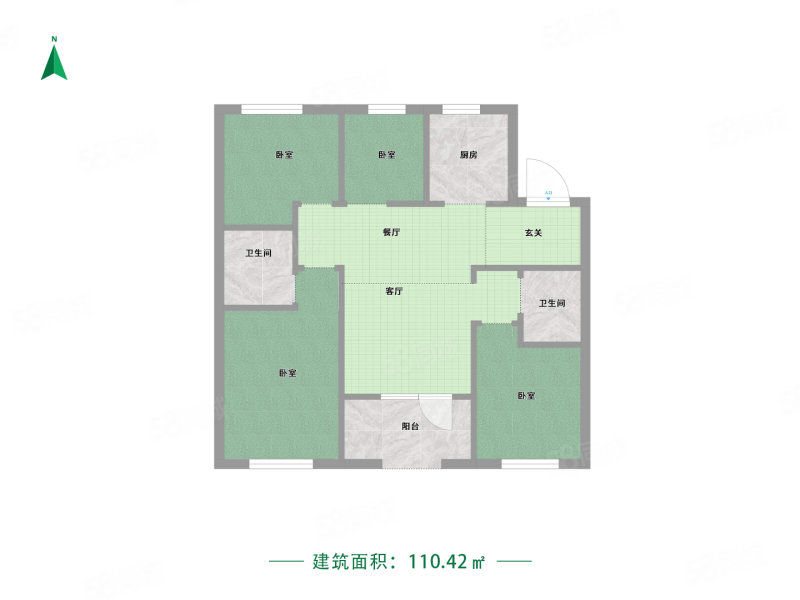 金辉优步学府4室2厅2卫110.42㎡南北105万