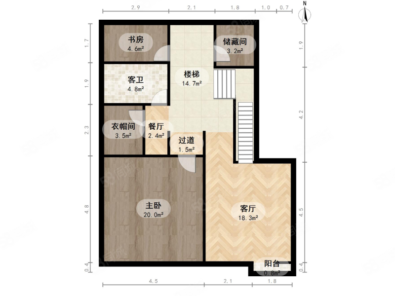 云锦世家(南区)3室2厅2卫92.21㎡南北295万