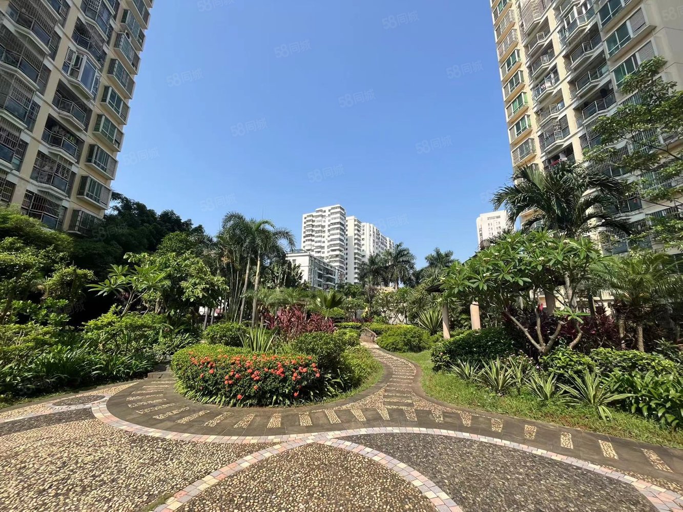 海口世贸海口湾万绿园附近花园小区大两房车位充足,濠江花园-海口58