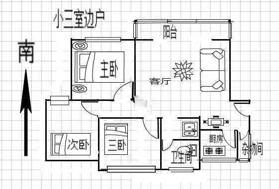 和谐佳苑(颍东)3室2厅1卫92㎡南北41万