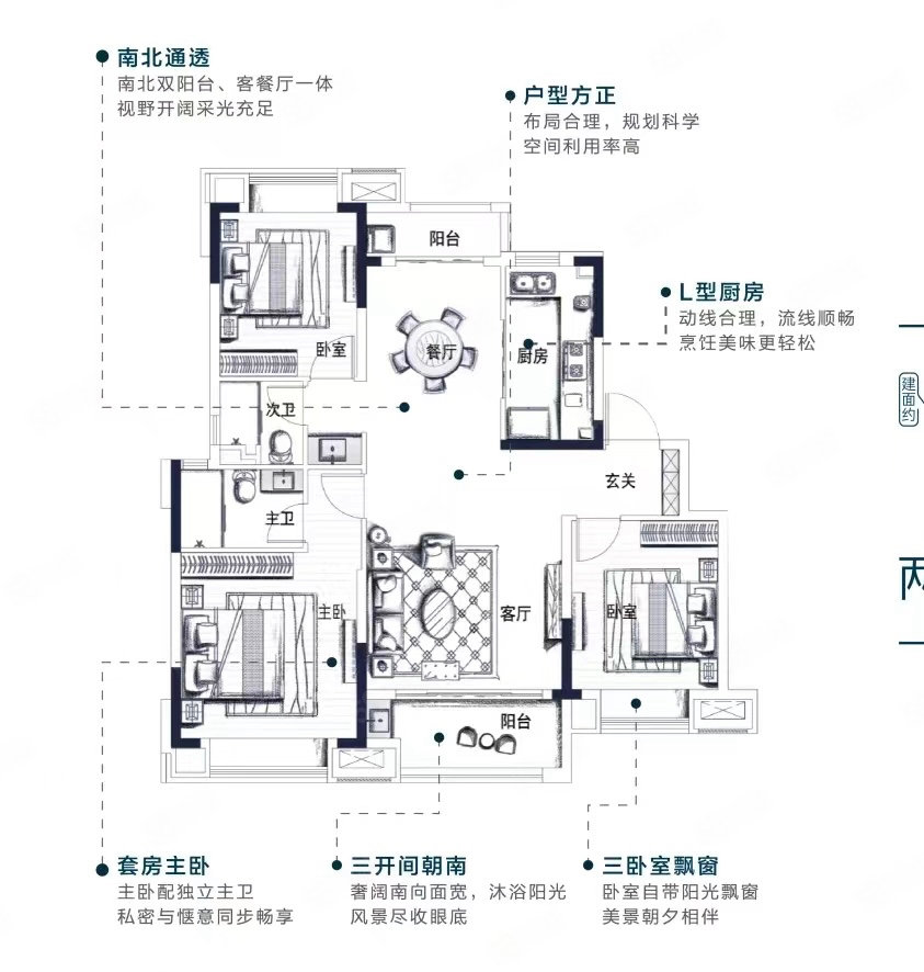 阳光城文澜云邸3室2厅2卫116.53㎡南北81万