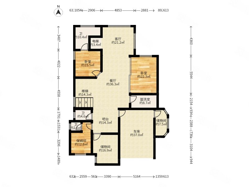 莱蒙城(别墅)5室3厅3卫590.02㎡南北1799万