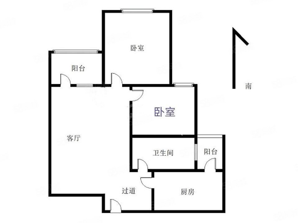 宝祁雅苑北区中间楼层 中间位置 委托房源无税 毛坯房.