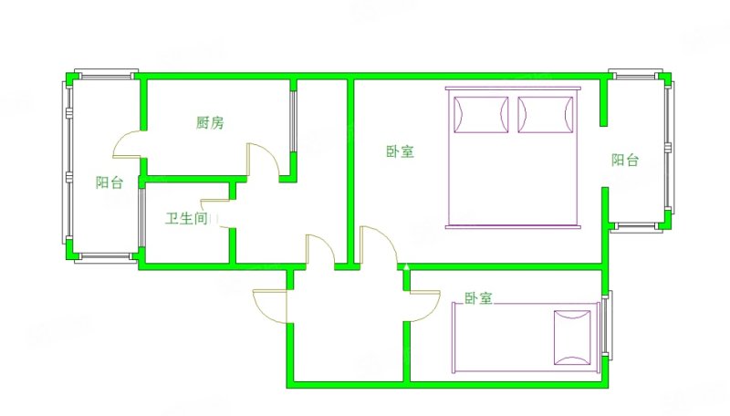 车站西街17号院2室1厅1卫70.71㎡东西488万