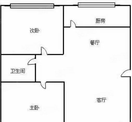 美林家园2室2厅1卫110㎡南北50万