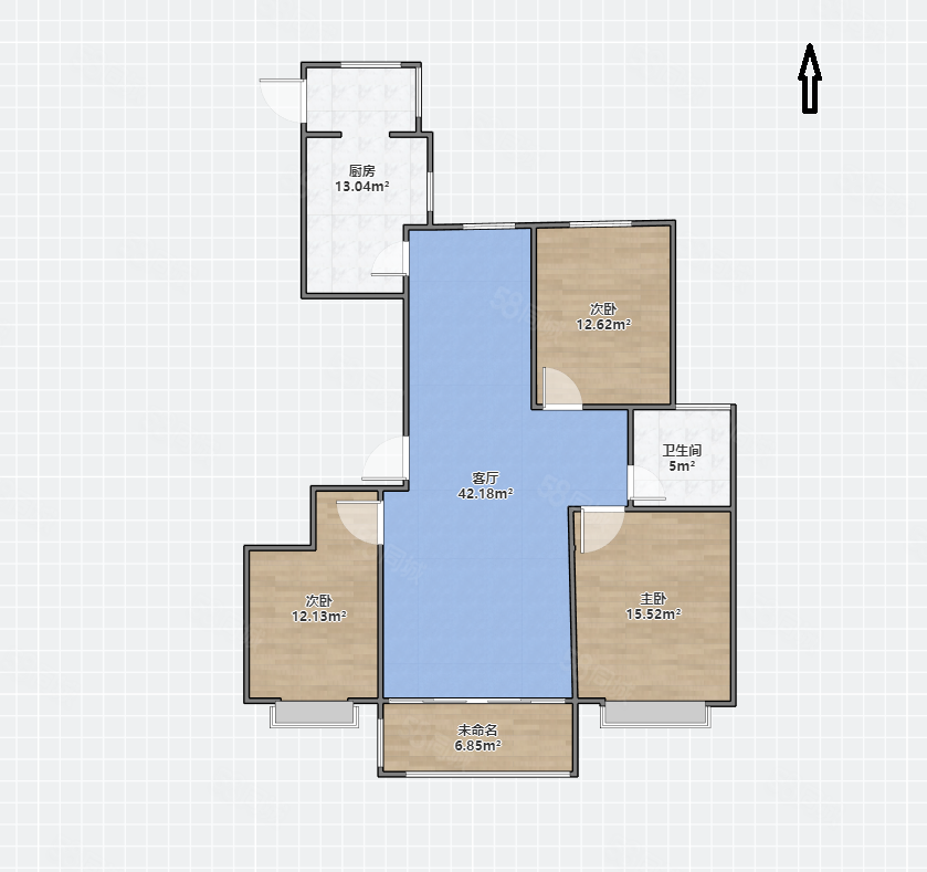 状元府(滕州)3室2厅1卫130㎡南北136万