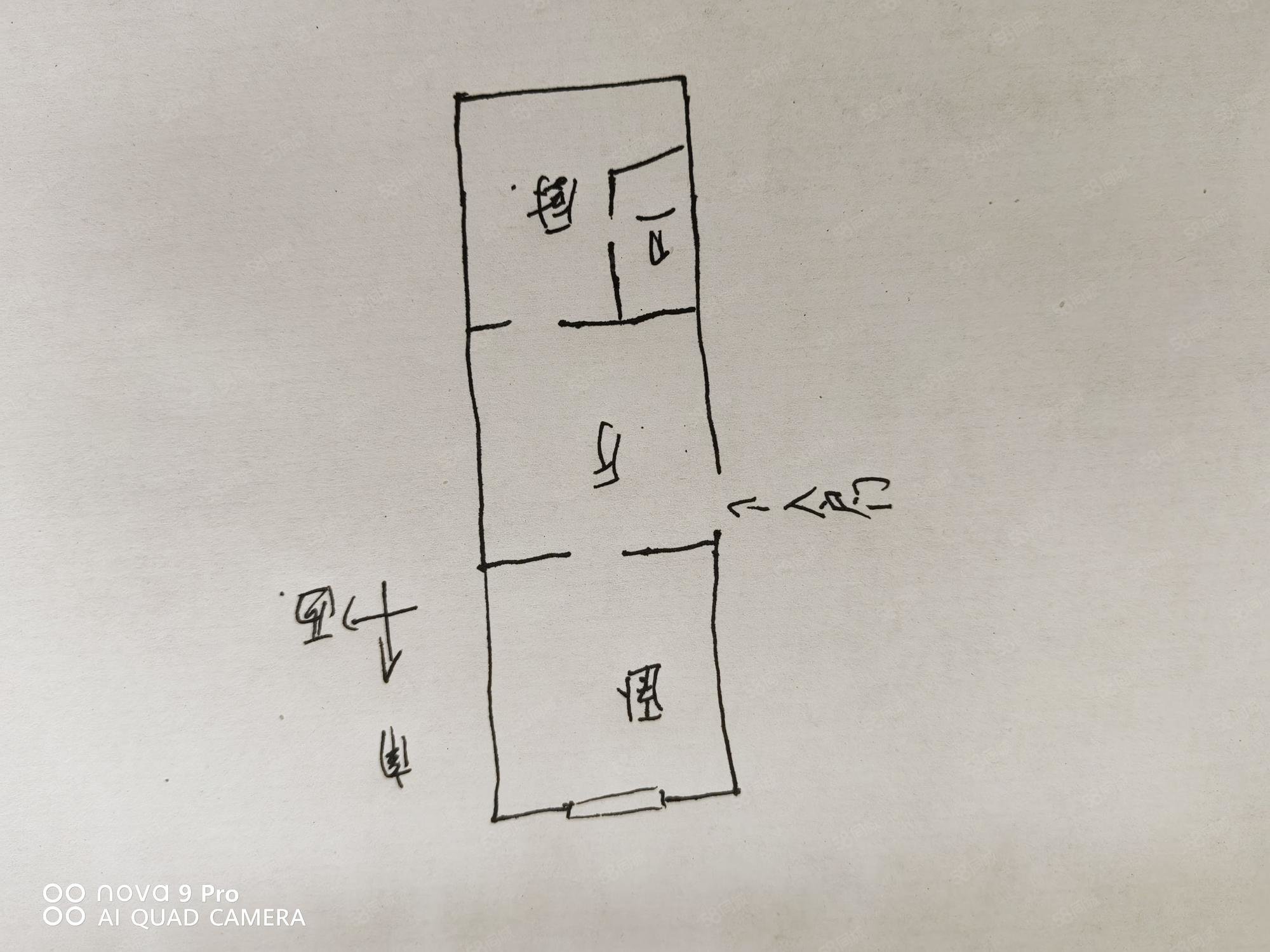 丰产道一号街坊1室1厅1卫42㎡南北56.5万