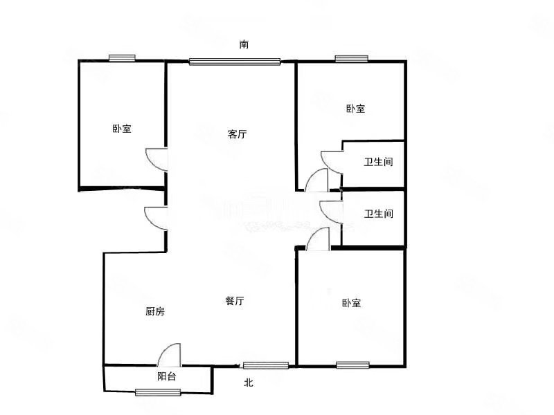 尚品世纪经典3室2厅2卫134㎡南北126万