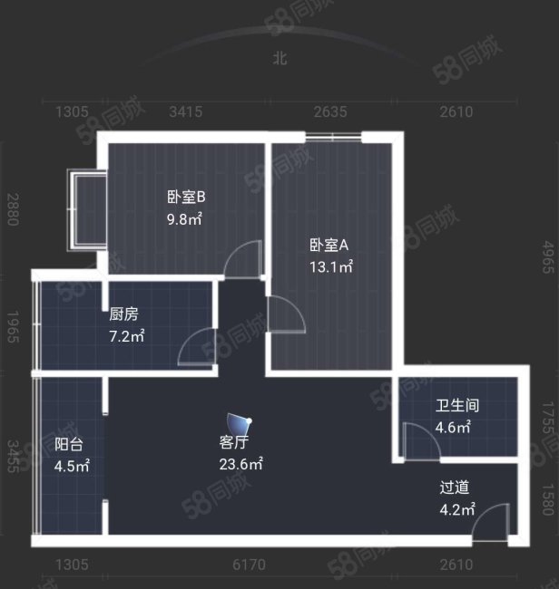 瑞源清风2室1厅1卫92㎡南103万