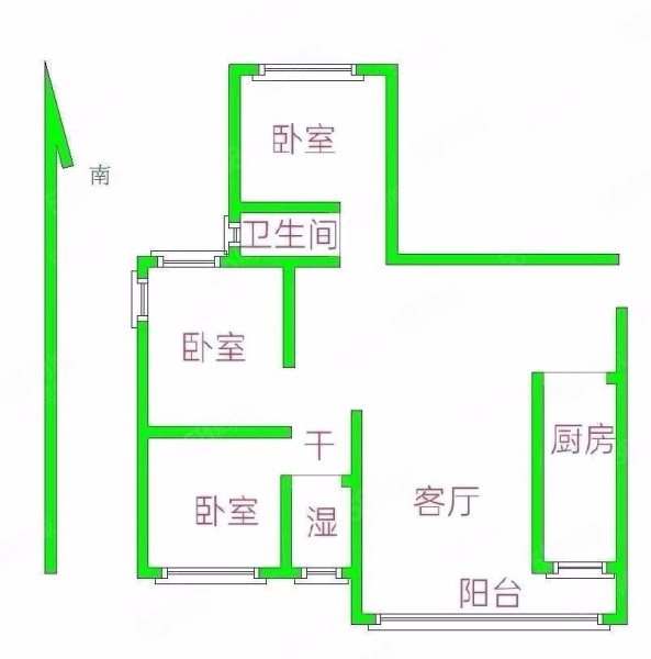 新东方龙湾在水一方3室2厅2卫112㎡南北108万