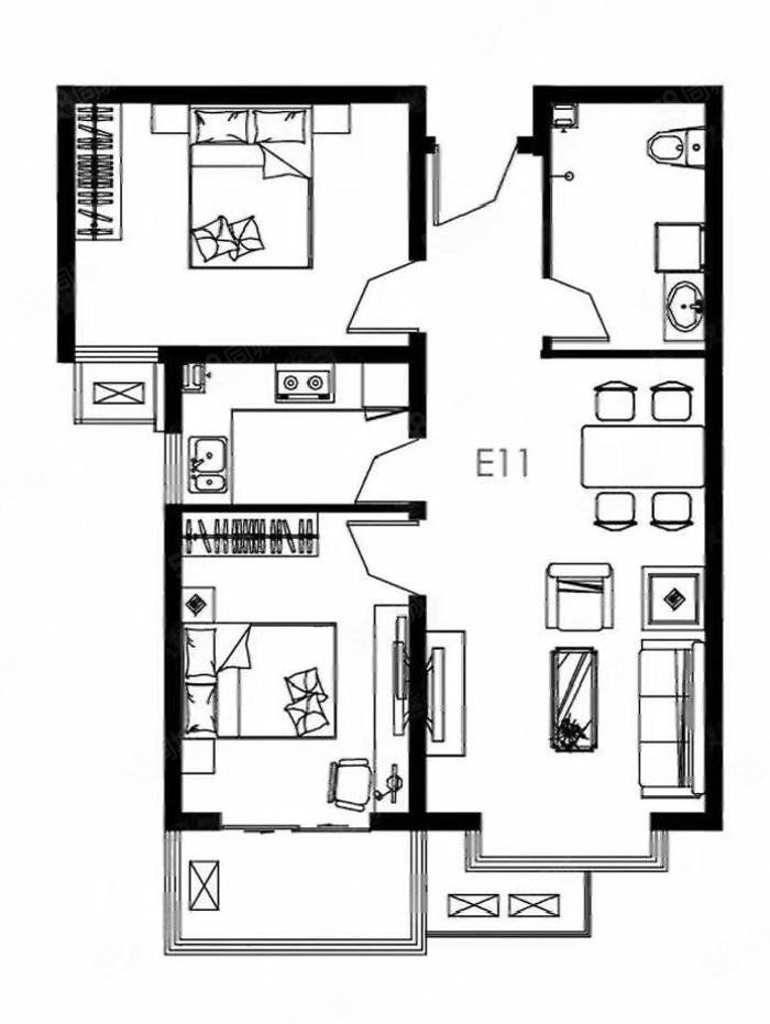 经典两居,玉兰花园-保定58同城