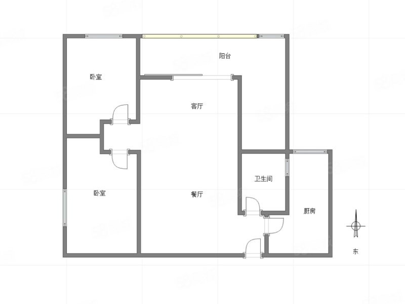 万友康苑3室2厅1卫90㎡南北78万