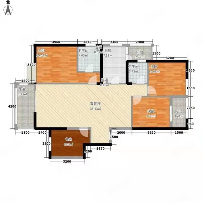 俊发时代俊园紫韵馨苑4室2厅2卫142.31㎡东西102万