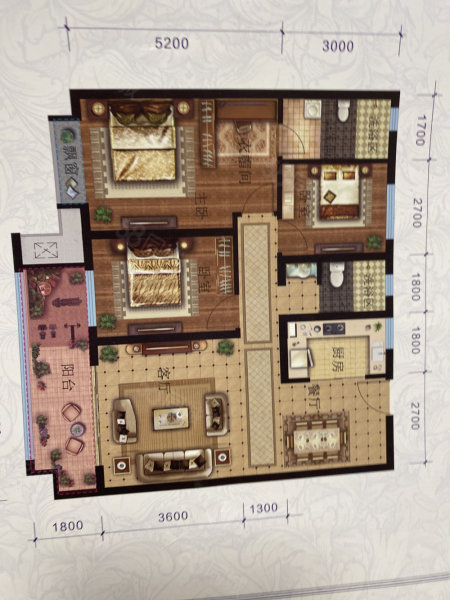 丽景佳园4室2厅2卫168㎡南北75.8万